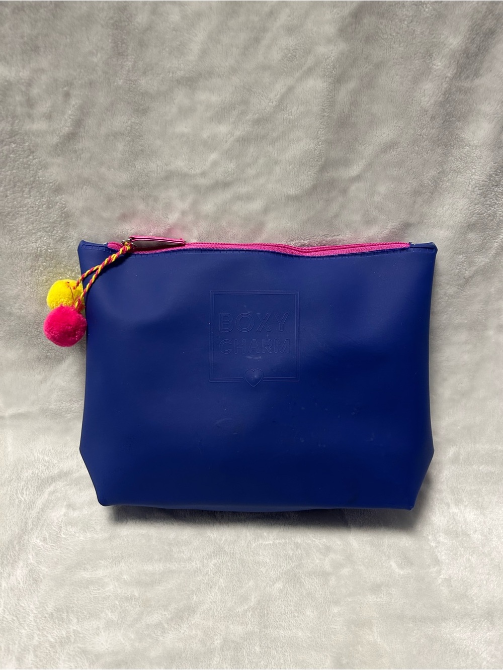 BoxyCharm Blue small waterproof zip up travel Cosmetic Makeup Bag Toiletry pouch